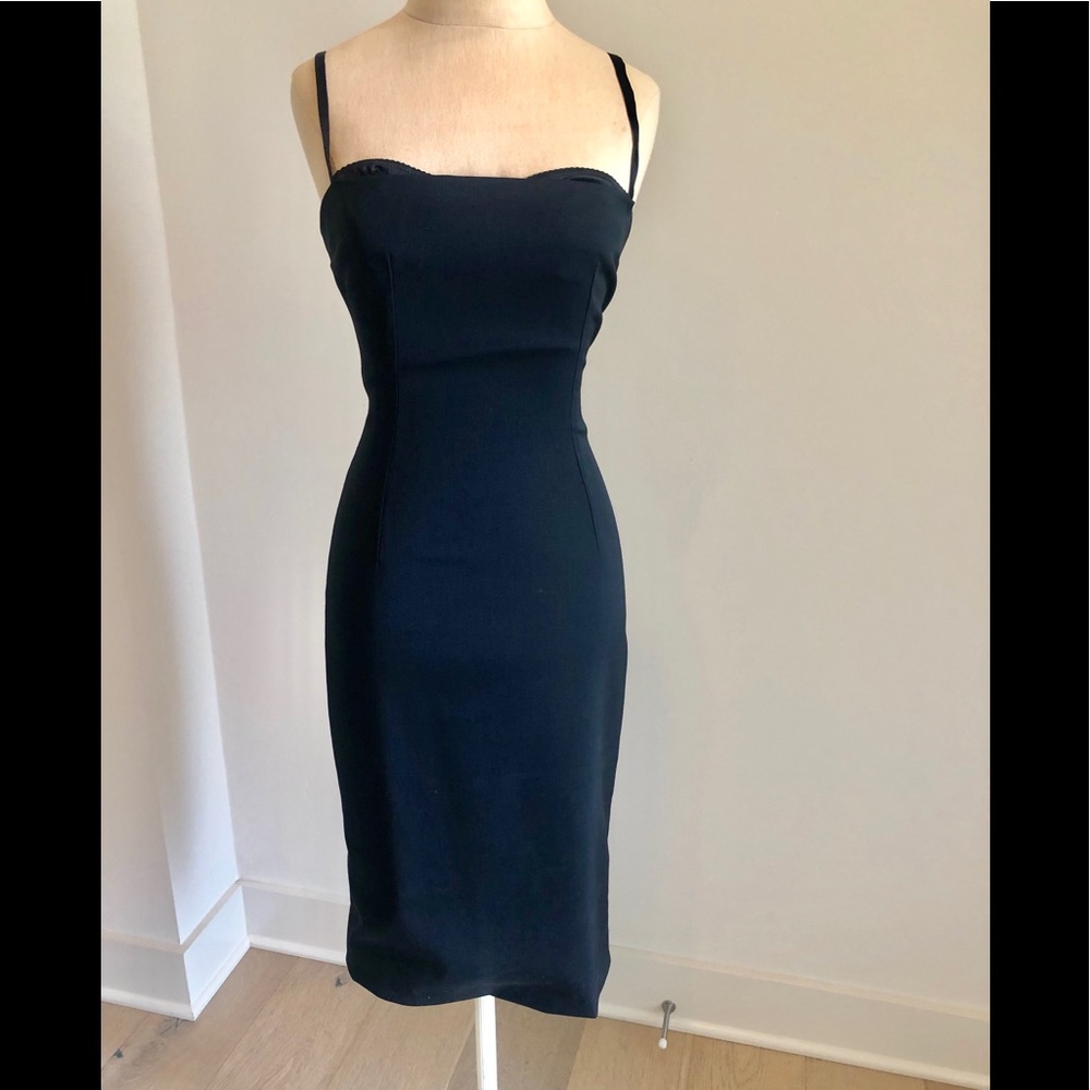 Dolce & Gabbana Dress,Black & Leopard Lined S